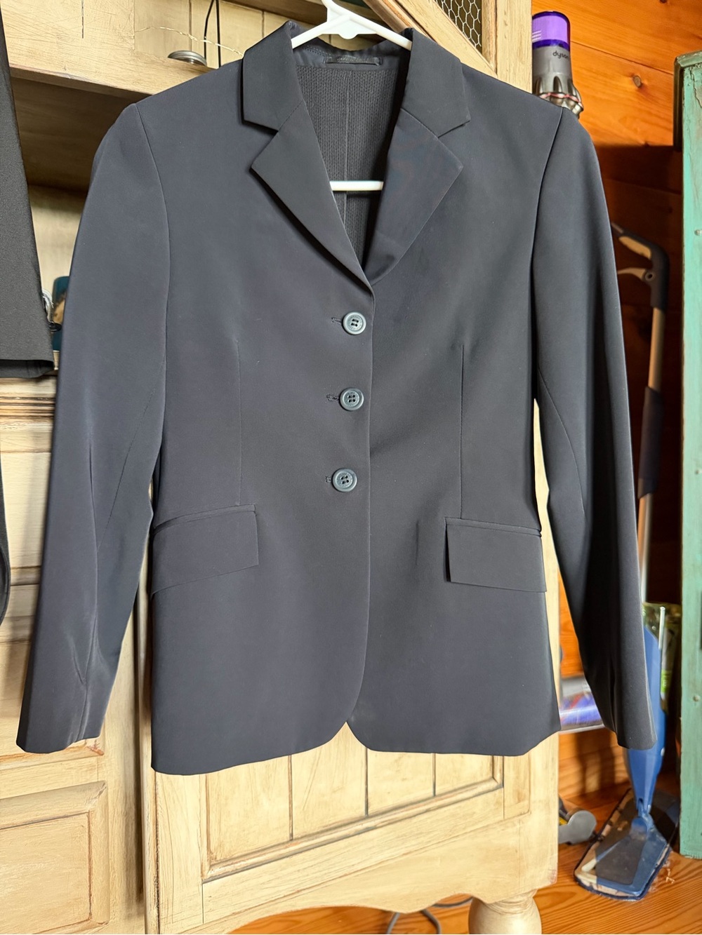 RJ Classic Navy Kids Show Coat - Three-Button Tailored Design, 14S